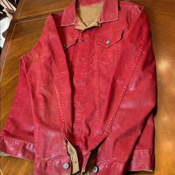 Robin’s Jean Red Denim Jacket | Real American Jeans USA | Men’s Designer Jacket - Picture 10 of 12